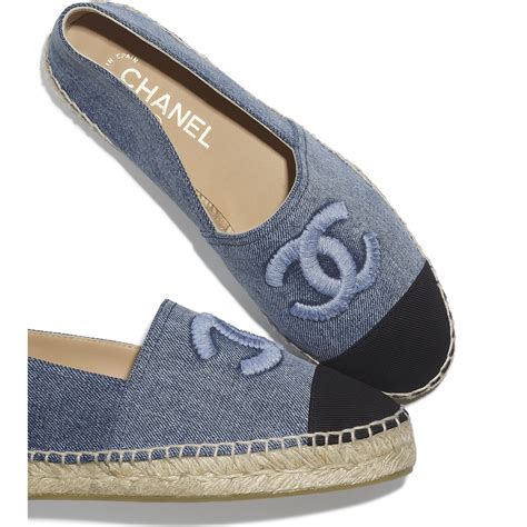 chanel denim espadrilles